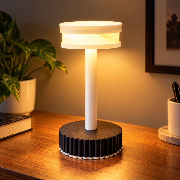 Modern 3D Printed Table Lamp